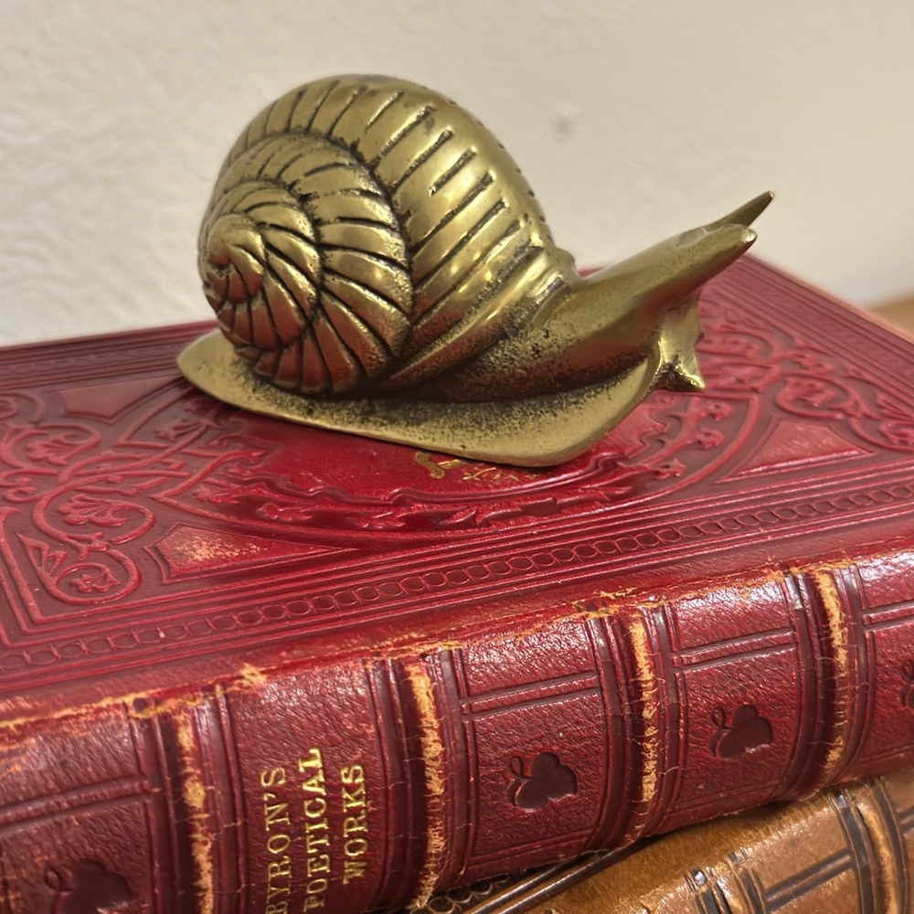 Solid Brass Snail